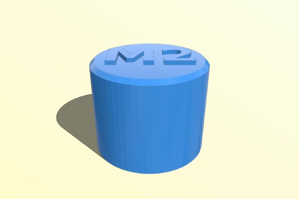 MakerGear M2 Printer Spool Holder -- 3_4" End Caps | 3d print model