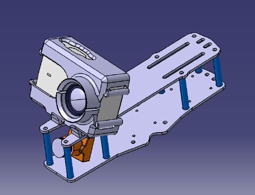 xiaomi Yi4k support for CL1 drone frame | 3d print model
