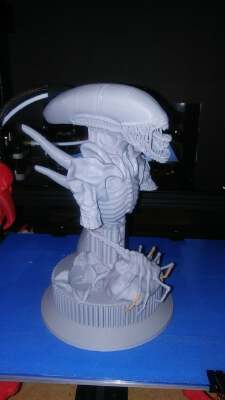 Alien Bust | 3d print model