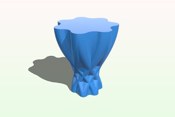 Cycloidic Vase (t-glase) | 3d print model