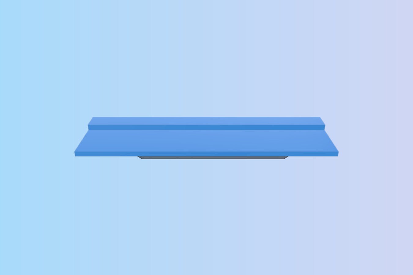 Back support strip or holder for glass aquarium canopy