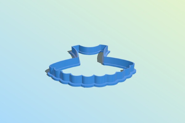 Ballerina Dress Fondant_Cookie Cutter | 3d print model