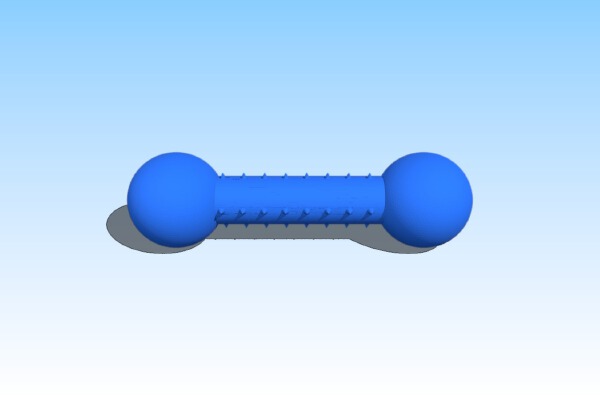 Dog Toy With Spikes | 3d print model