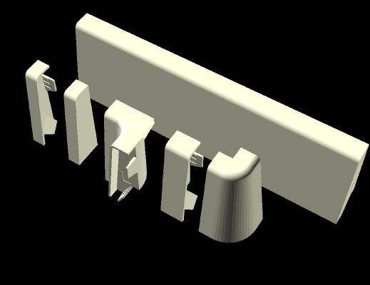 baseboard elements ikea TORV | 3d print model