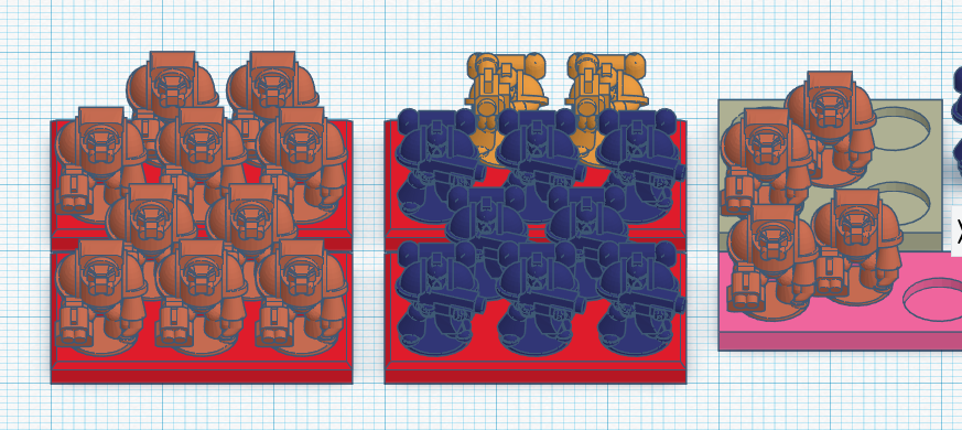 Epic 40k Bases for fractalnoise's space marines | 3d print model