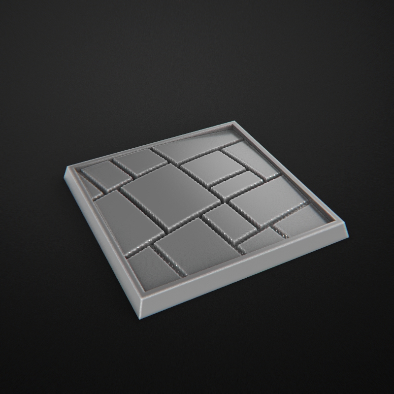 Square Base Miniatures. Peanas Cuadradas Miniaturas