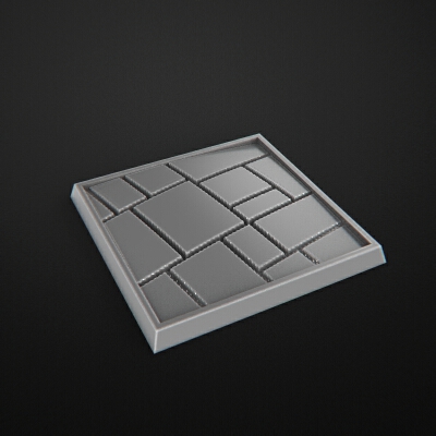 Square Base Miniatures. Peanas Cuadradas Miniaturas | 3d print model