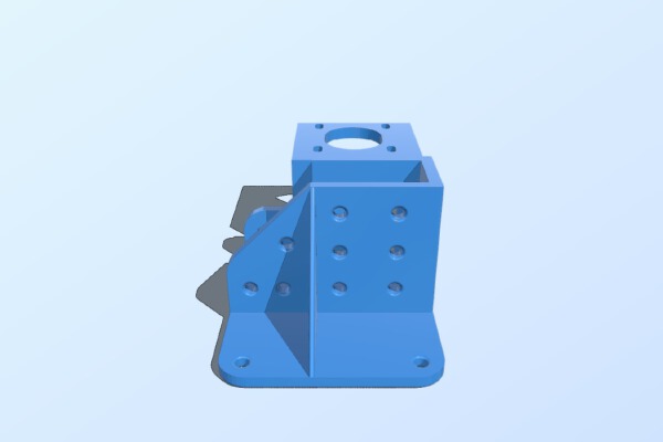 Tevo Tarantula - Bracket right base with inverted z-motor mount | 3d print model