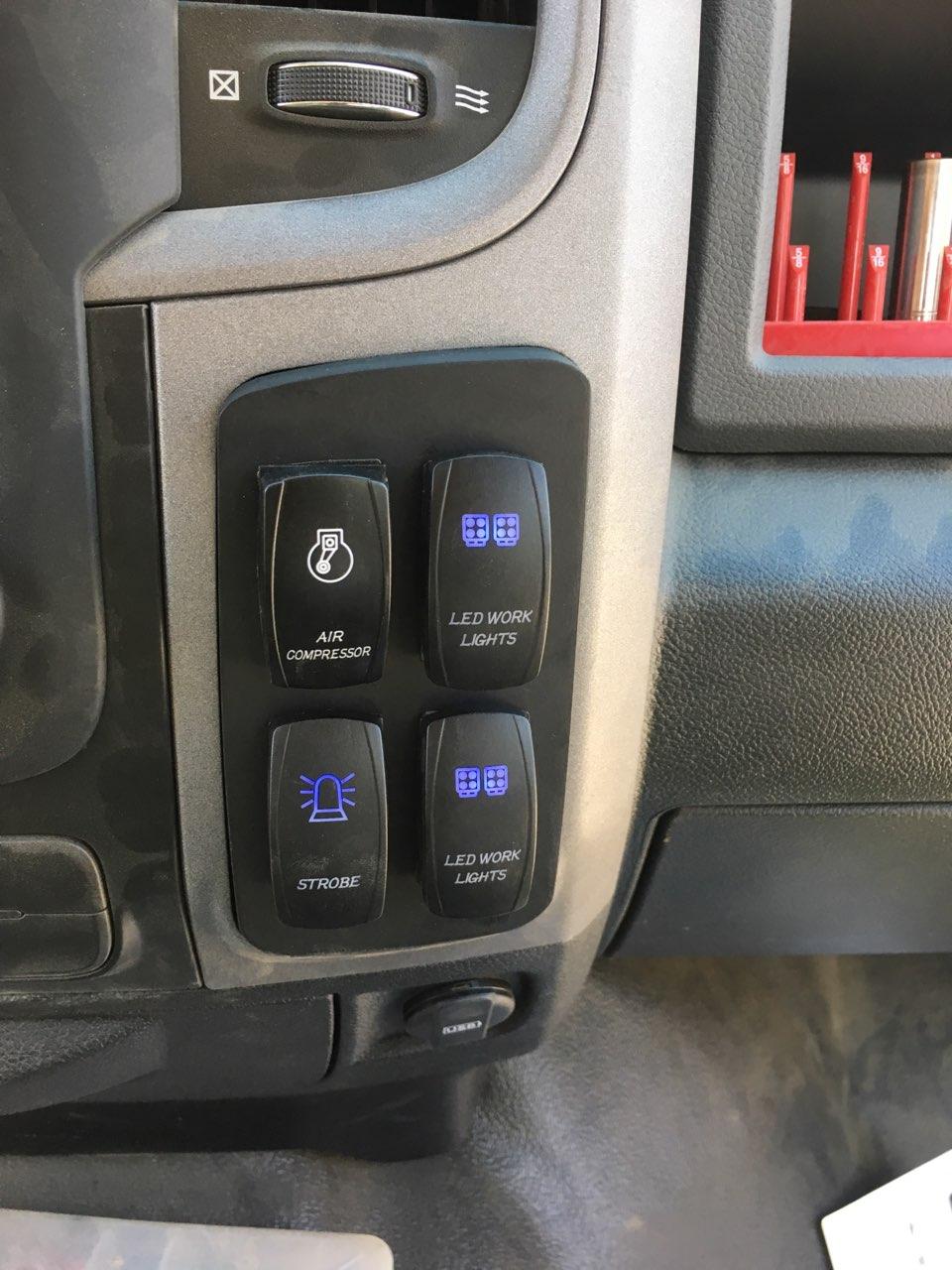 Ram 1500 Truck Dash Switch Mount