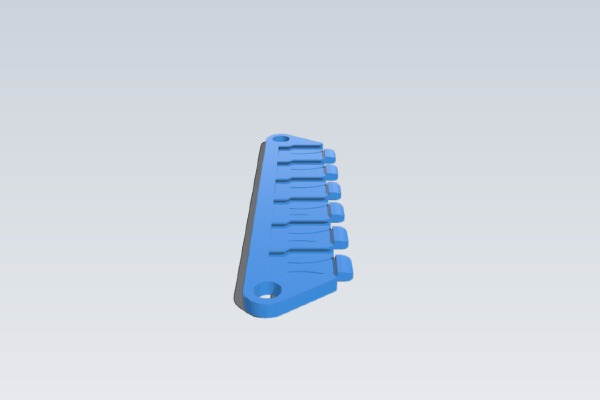 Micro SD card holder 6 slots | 3d print model