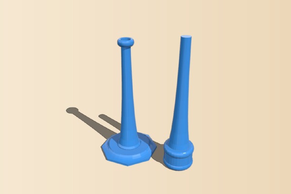 Flute candleholder | 3d print model