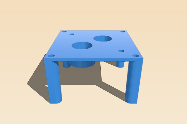 gear reducer for common 5-6v high speed low torque motor | 3d print model