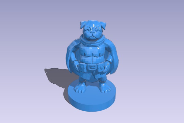 Pug Folk Adventurer | 3d print model