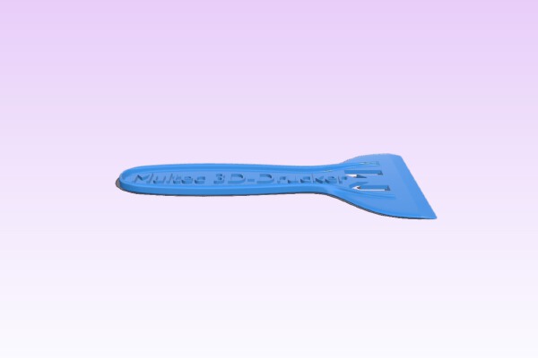 Ice scraper and Tool for removing printed parts from the printing bed | 3d print model