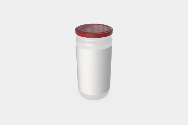 Glass Sauce Jar Mockup