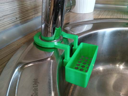 Sponge holder for round sink in the kitchen | 3d print model