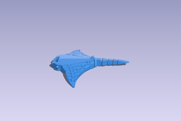 Flexy Ray (Remix, Extra Hinges) | 3d print model