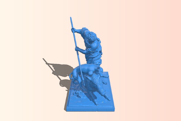 Meleager kills a boar | 3d print model