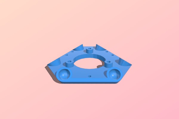 10mm Ball Bearing Effector with Andy's All Metal Hot End hardware | 3d print model