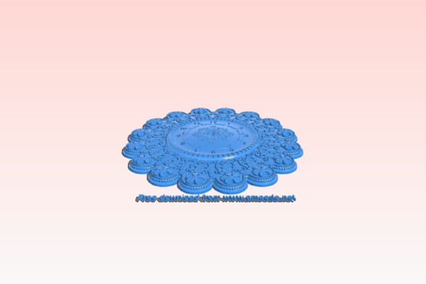 Wall clock pattern | 3d print model