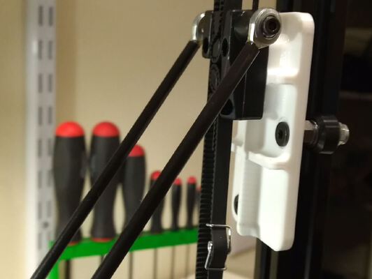AnyCubic Kossel Linear Plus V-Rail mod plus corner cover | 3d print model