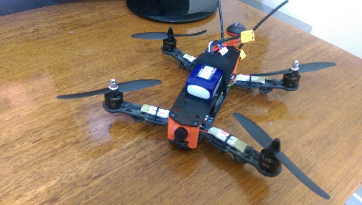 Rear mount VTX and Aerial bracket for Hobby King Color 250 Quadcopter | 3d print model