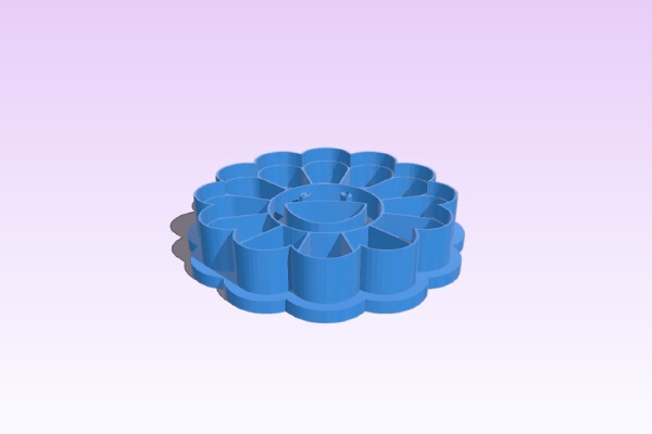 Takashi Murakami Flower Cookie Cutter | 3d print model
