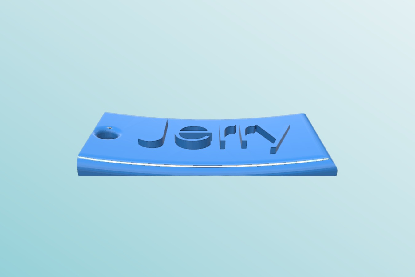 Key Ring Name Tag- Jerry