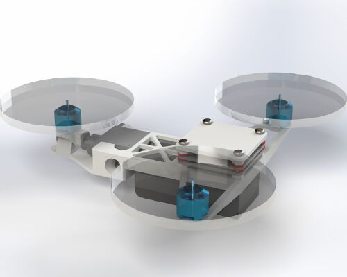 Micro Tricopter (Sub-250g) | 3d print model