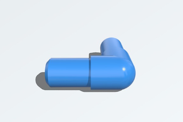 Tube corner connector | 3d print model