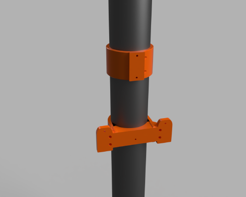 Gardena Wallmount for Rainwater Pipe (D=100mm) | 3d print model