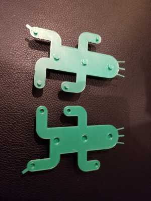 Cactuar (with dowels to connect halves) | 3d print model