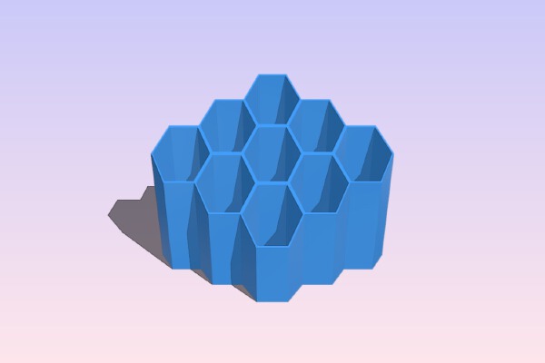 Honeycomb desk organizer | 3d print model