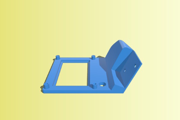 Ender 3, left support for RepRapDiscount Full Graphic Smart Controller | 3d print model
