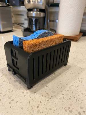 Toaster Shaped Sponge Holder 2.0 | 3d print model