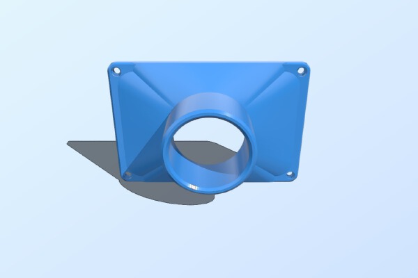 Rear Vent to 2.5" Adapter for Anycubic Photon | 3d print model