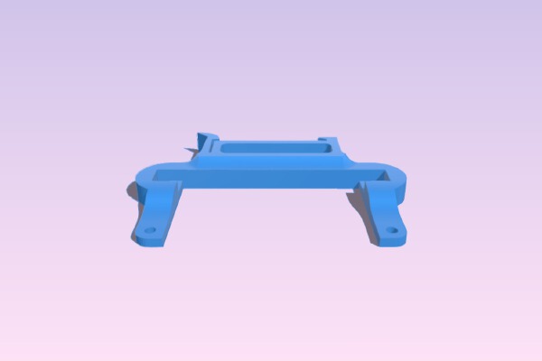 Raspberry Pi Zero Vertical Edge-Mounted DIN Mount | 3d print model