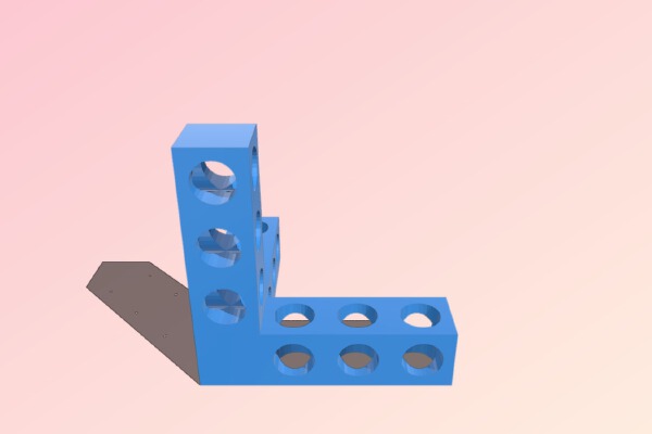 Double Angle Bitbeam Bracket | 3d print model