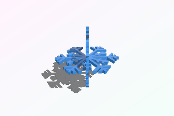 3D Snowflake | 3d print model