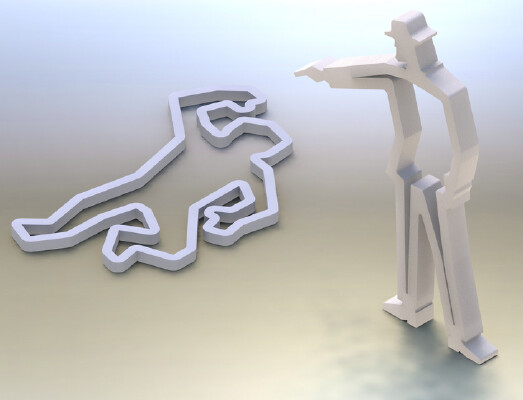 The guy that did it... (doorstop) | 3d print model