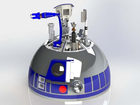 R2-D2 Dome Mechanism Part 1 by Matt Zwarts | 3d print model