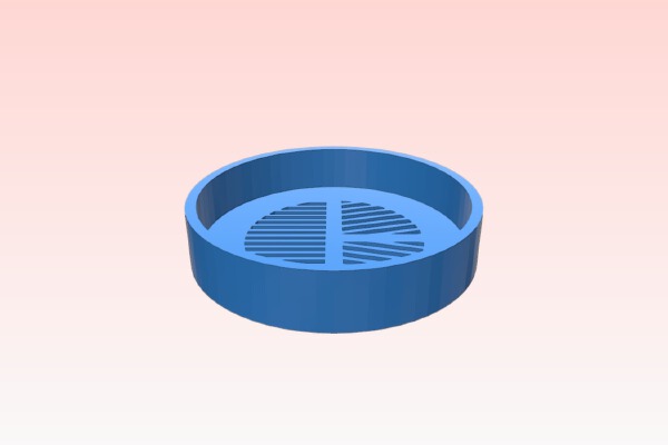 Bahtinov Mask for ZWO Mini Guider Scope | 3d print model