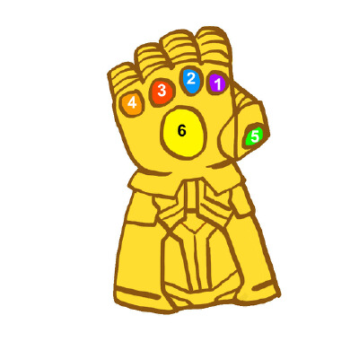 Infinity Gauntlet Keychain | 3d print model