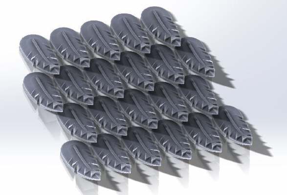 Feather Chain Mail | 3d print model