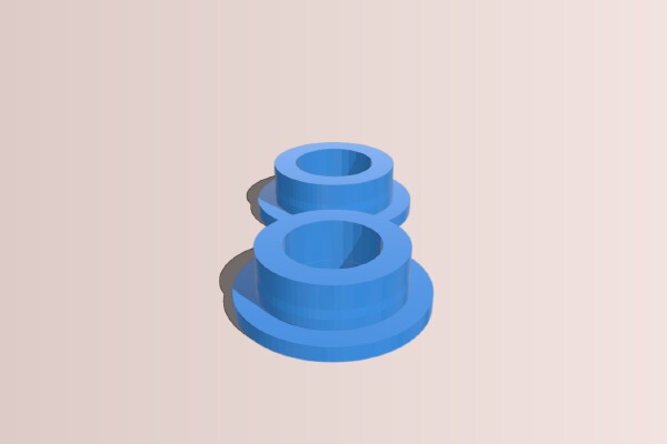 IC3D adapter for 1.25 inch dia. dowl | 3d print model