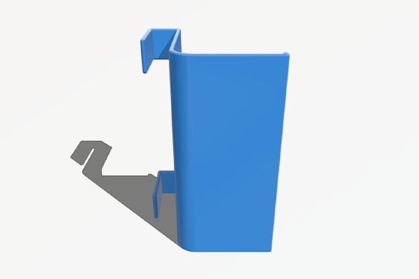 Shelf for 1" cubicle wall | 3d print model