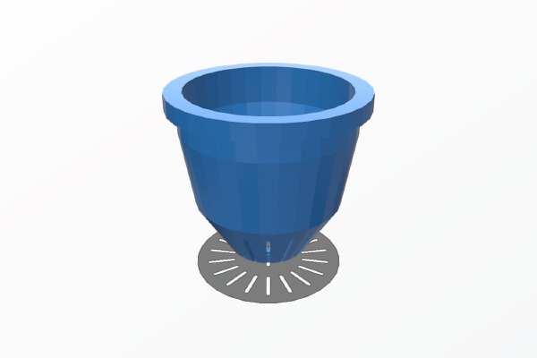 Plant Pot for Home Made Fish Tank | 3d print model