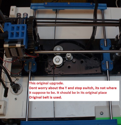 Robo3D Y-axis smooth rod upgrade for stock bed REMIX | 3d print model