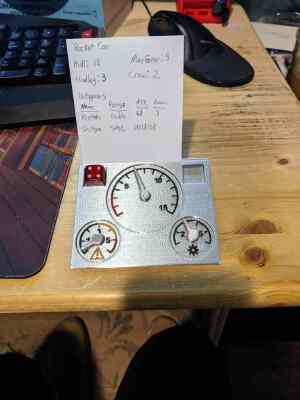 Gaslands Dashboard | 3d print model