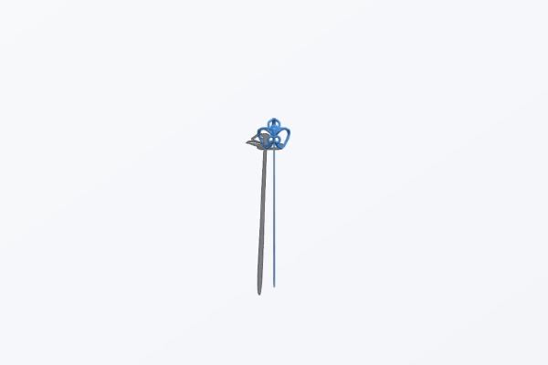 17th century rapier | 3d print model